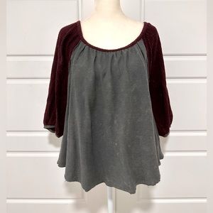 Free People | We The Free | Waffle Knit Boho Shirt